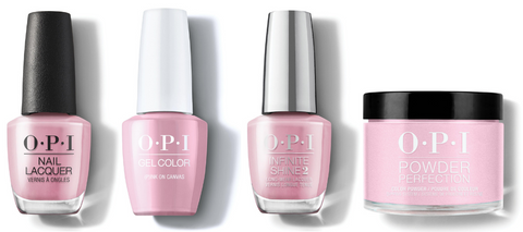 OPI Nail Lacquer, GelColor, Infinite Shine & Powder Perfection - (P)ink on Canvas