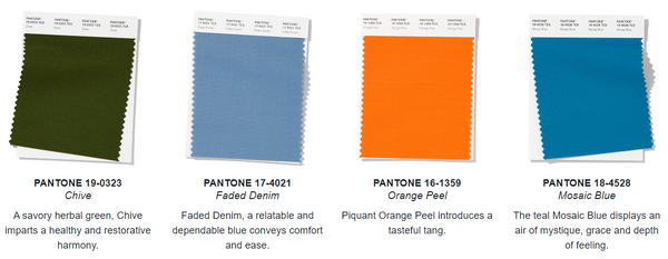 Pantone Spring/Summer 2020 Colors