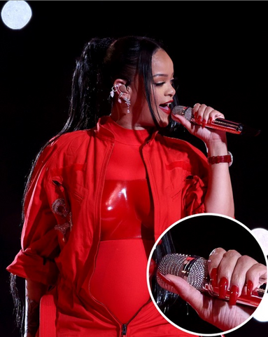 Rihanna Super Bowl Nails