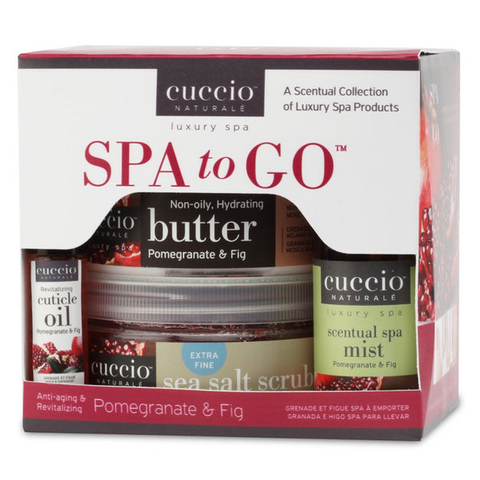 Cuccio Spa To Go Kit With Cuticle Roll-On - Pomegranate & Fig