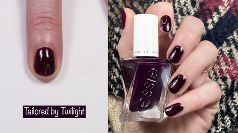 Essie Gel Couture Tailored By Twilight - swatch by @livwithbiv