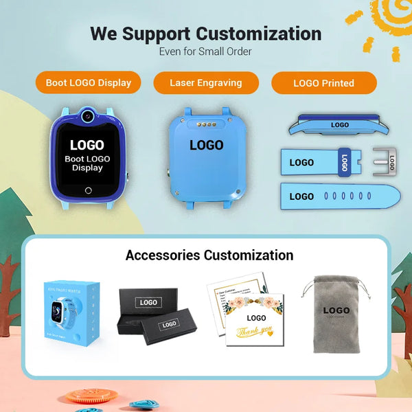 K55H Phone Watch Kids Smart Watch With Sim Card Waterproof 3