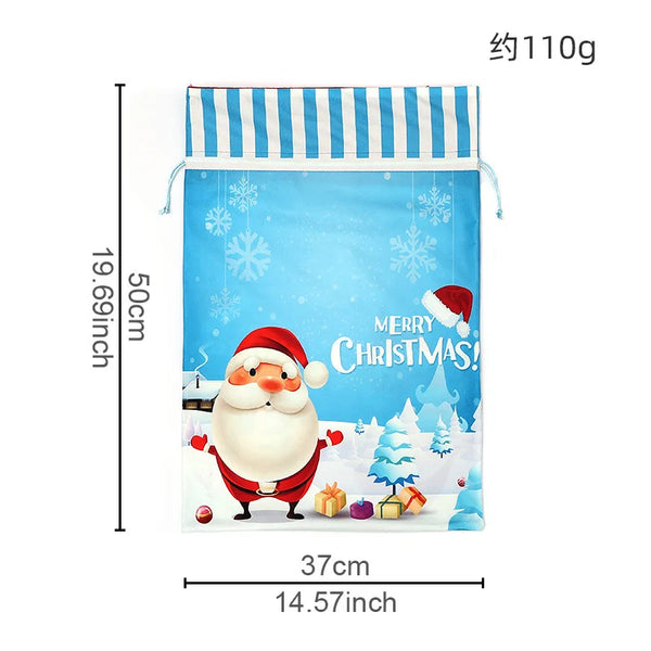 Christmas Decor Christmas Stocking Snowman Santa Elk Bag 11