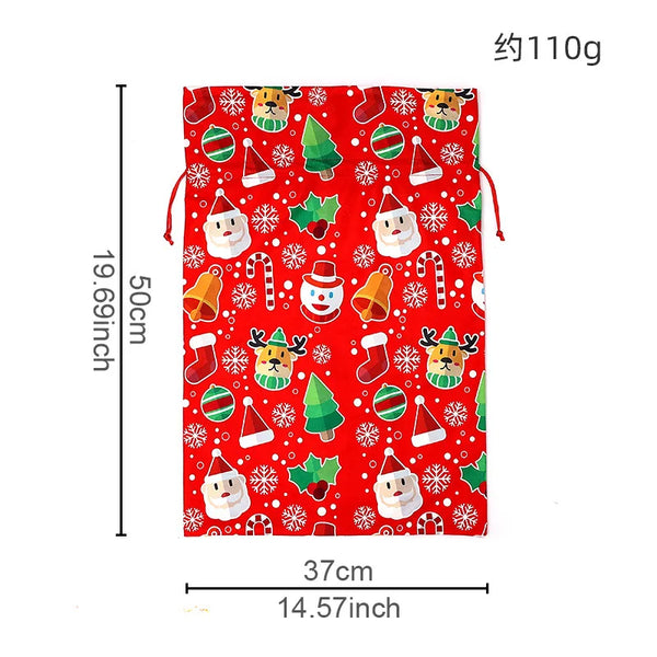 Christmas Decor Christmas Stocking Snowman Santa Elk Bag 19