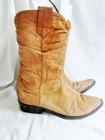 mens suede slouch boots