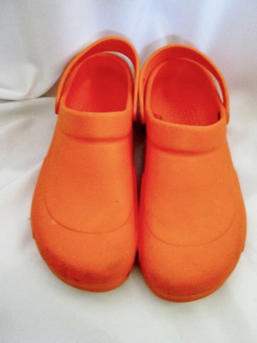 bright orange crocs