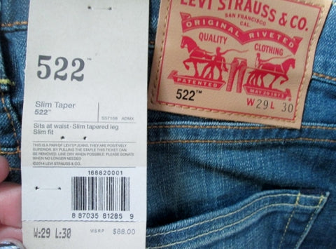 levis 522 mens