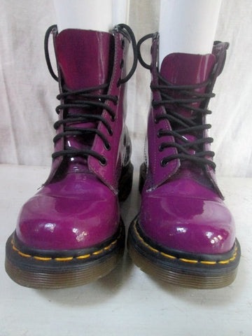 womens purple combat boots