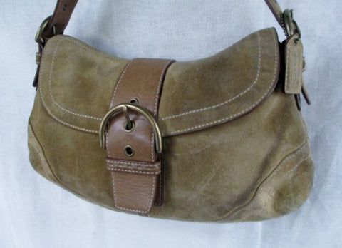 coach suede hobo bag