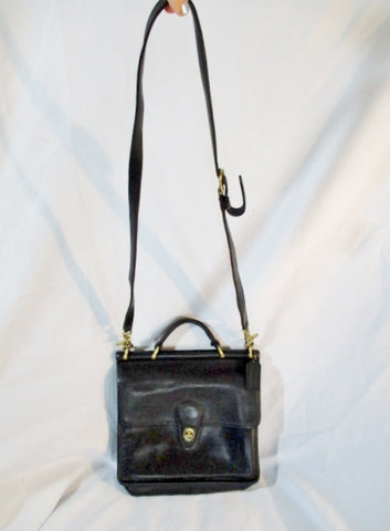 vintage coach purse black flap crossbody