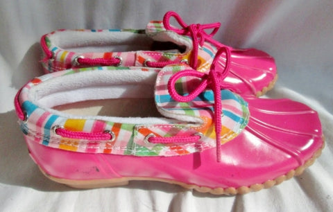 girls pink sperry duck boots