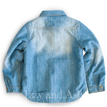 toddler denim sherpa jacket