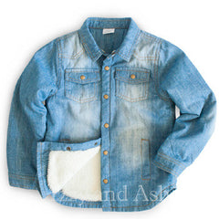 sherpa denim jacket boys