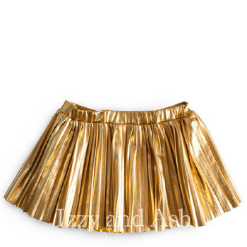 ladies gold skirt