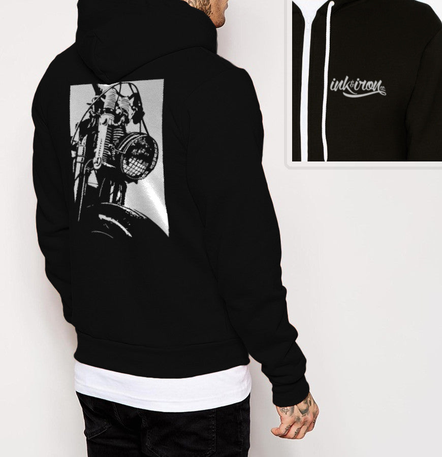 hoodie with print on back