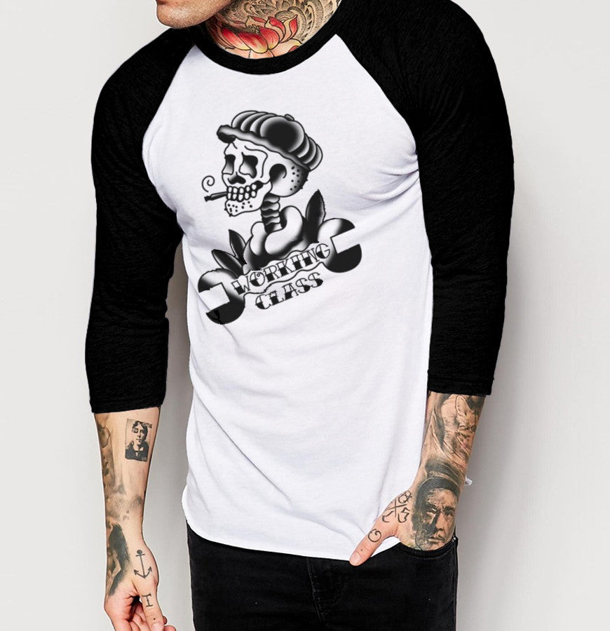 raglan shirts with printed sleeves