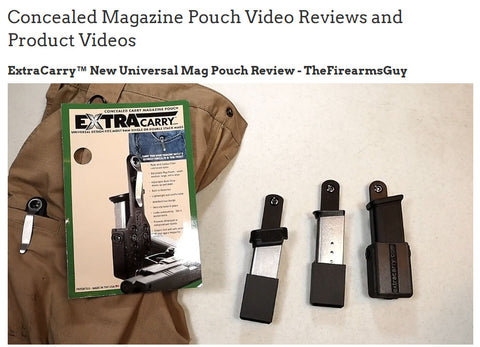 Review from The Firearms Guy - Universal ExtraCarry Mag Pouch