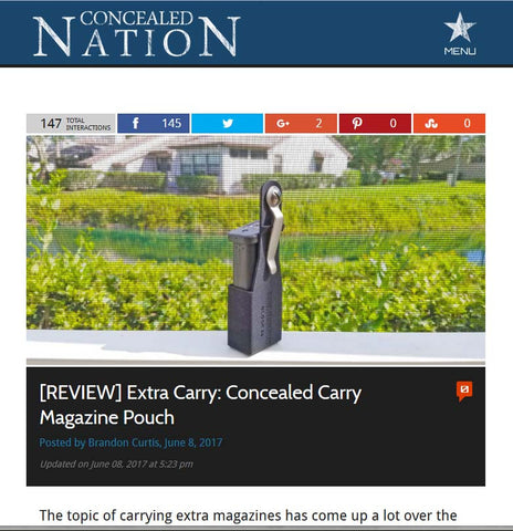 Concealed Nation - ExtraCarry Mag Pouch Review - Glock 26