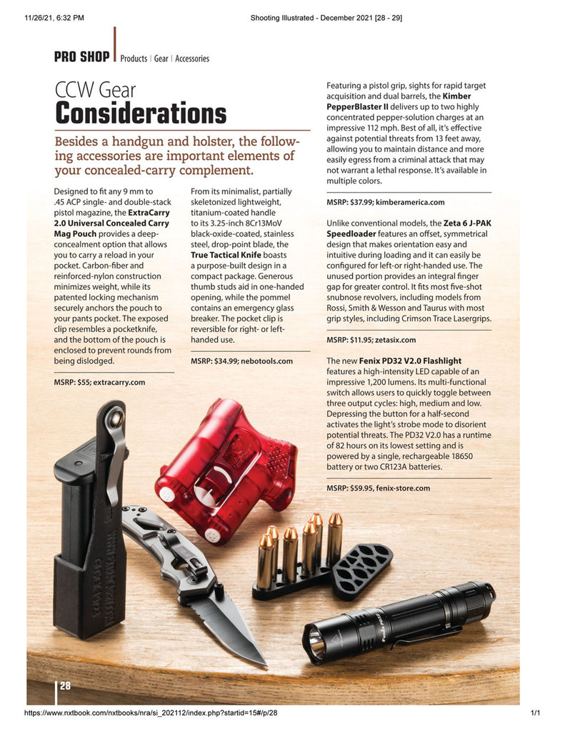 Recommended Conceal Carry Gear From Shooting Illustrated Magazine