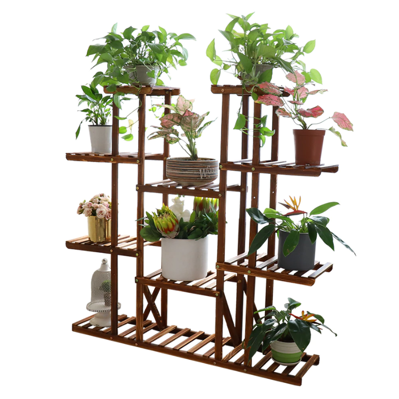 46" Wooden Tiered Plant Stand