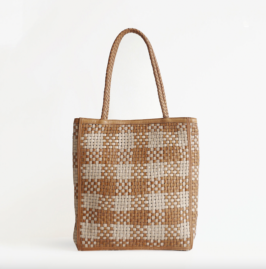 Le Sac Brown Stripe Shoulder Bag