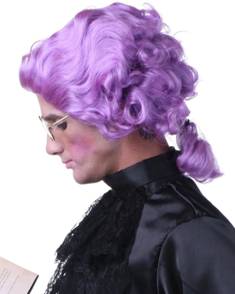 purple costume wig