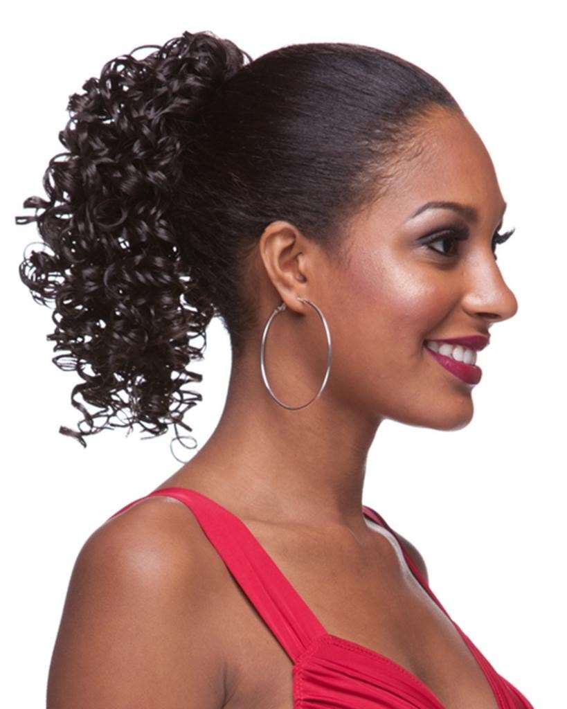 Hp Pc Curly Drawstring Ponytail By Sepia