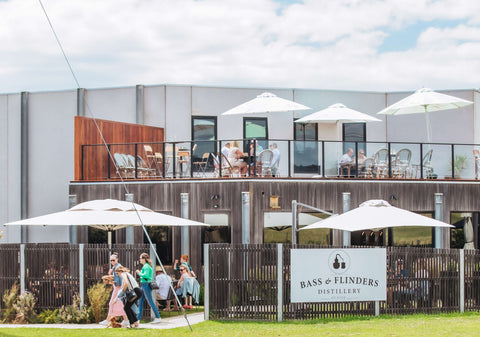 Bass Flinders Distillery Mornington Peninsula rooftop deck