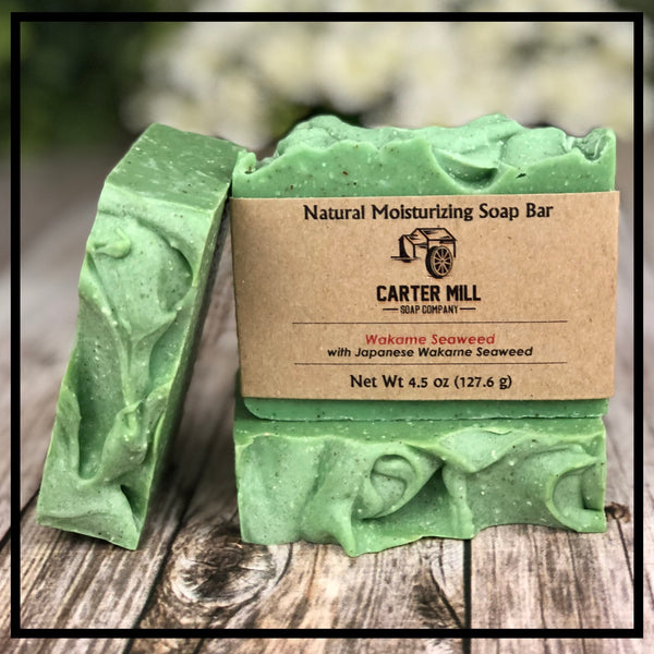 Wakame Seaweed Soap Bar | Seaweed In Soap | Carter Mill Soap Company