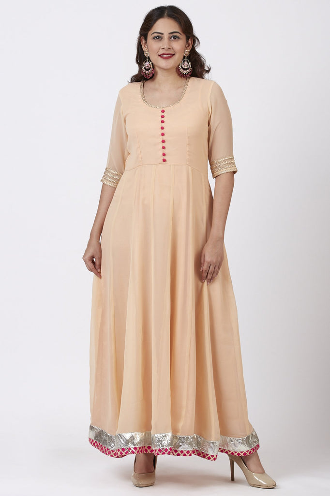 plus size anarkali suit