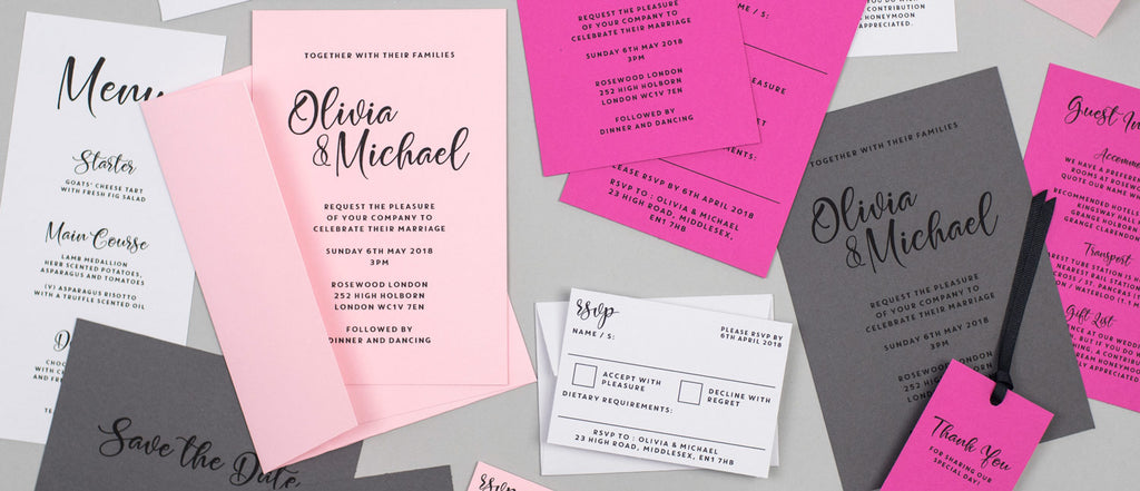 Allegra wedding stationery collection