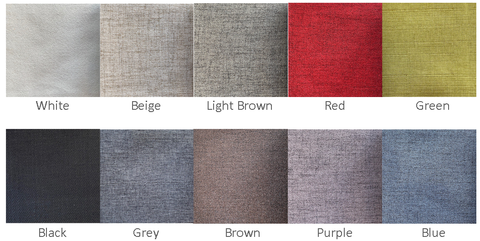Color chart for fabrics by Classic Furniture