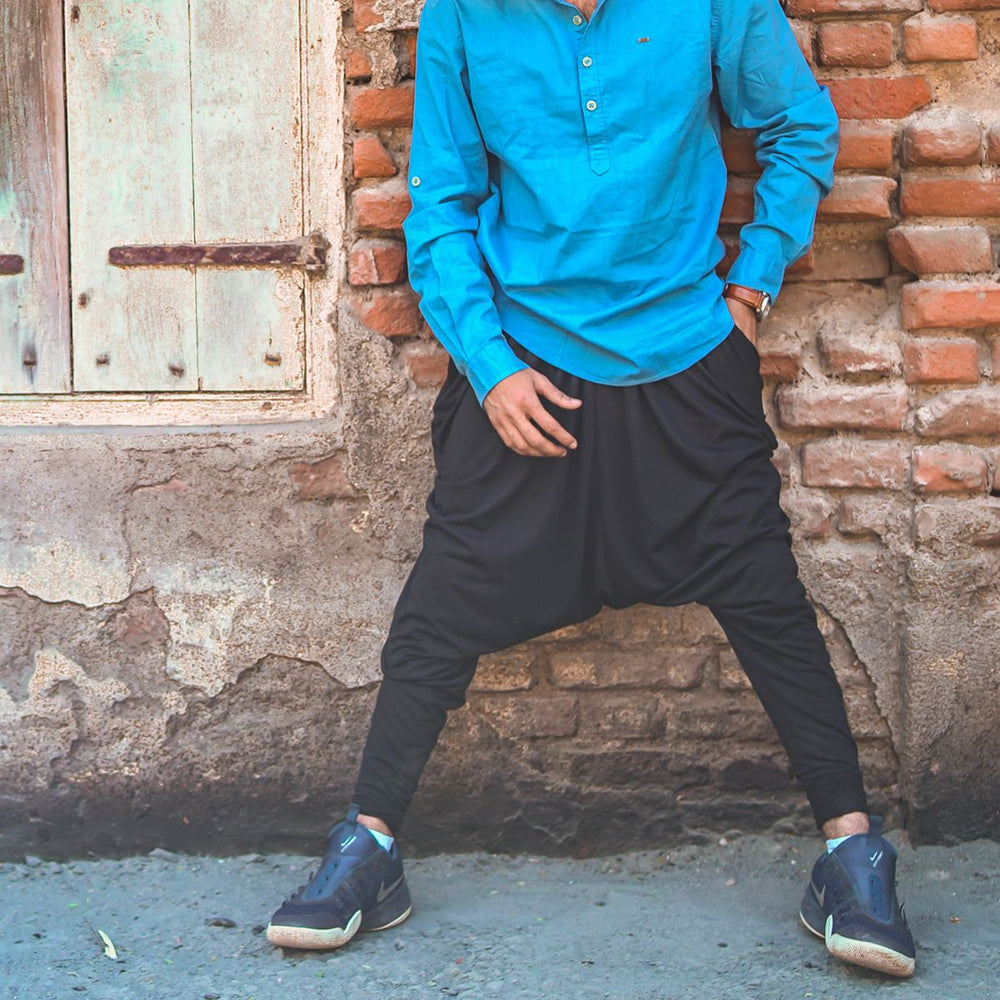 jodhpuri joggers black