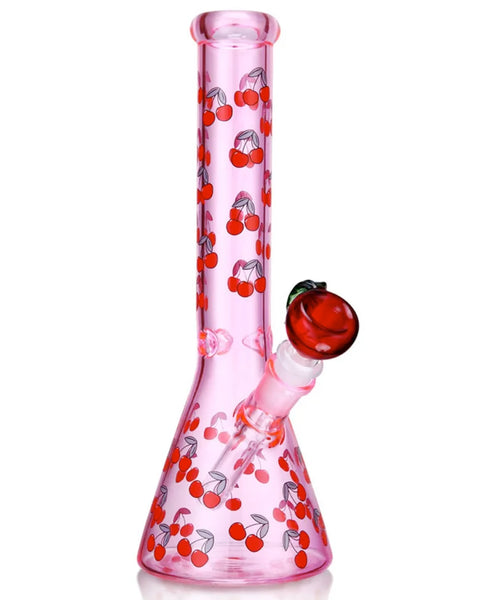 Cherry design beaker bong