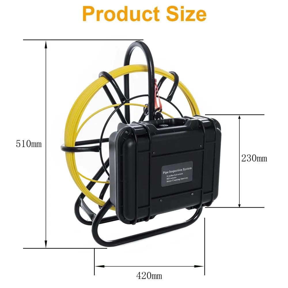 DVR 6.5mm Lens 9" SYANSPAN Pipe Inspection Camera IP68 Video Camera Drain Sewer Pipeline Industrial Endoscope with Meter Counter - Image 6