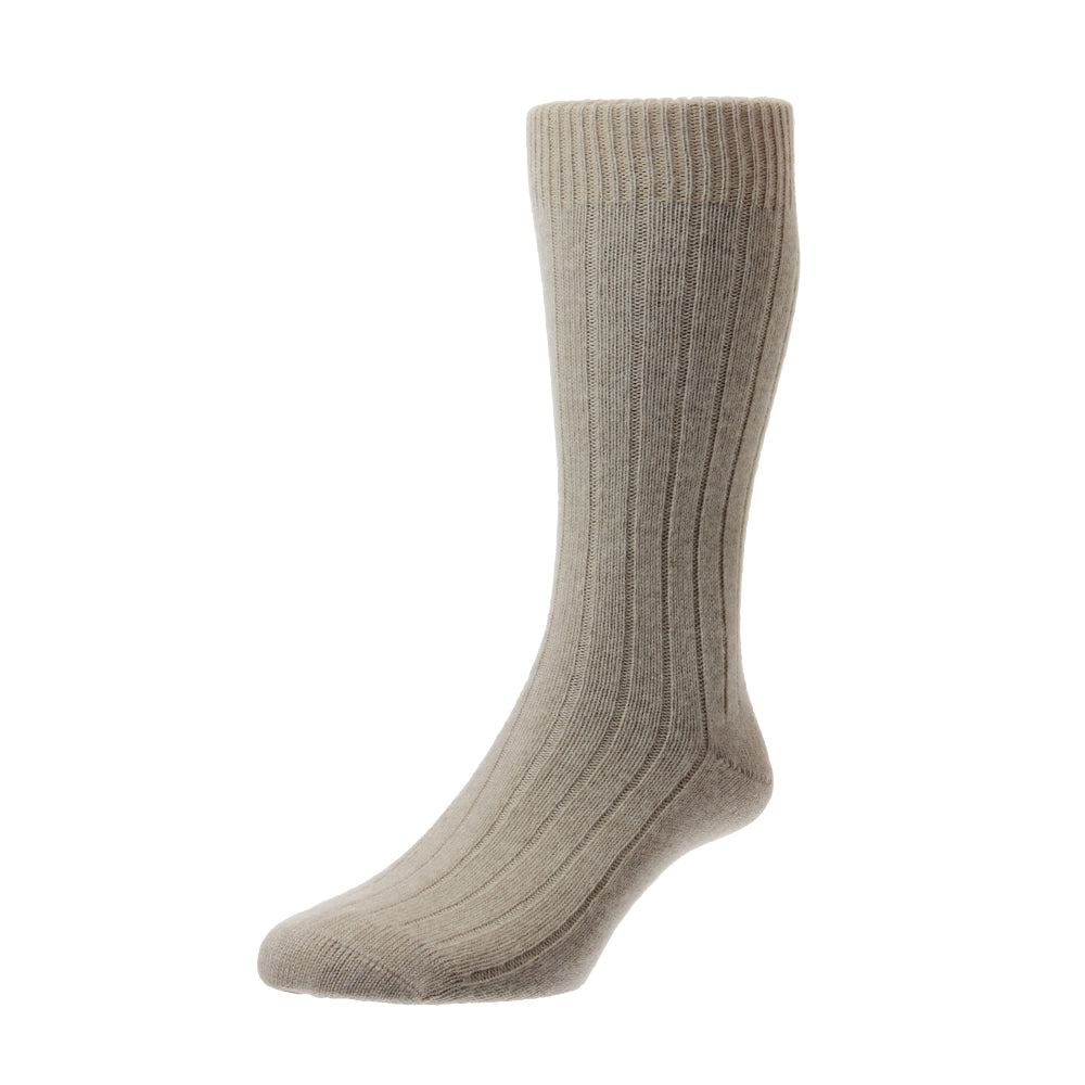 Men's Luxury Cashmere Home & Bed Socks - Taupe | Masters of Mayfair ...