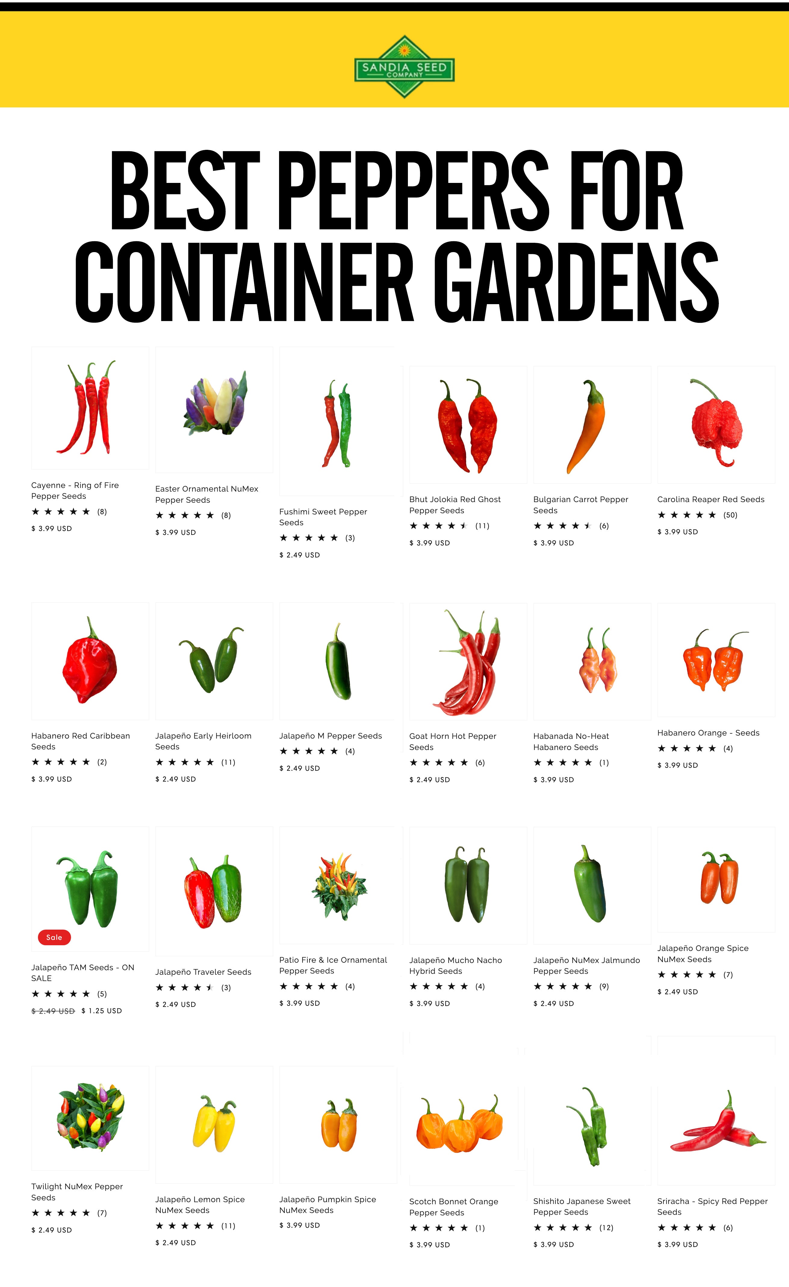 Vegetable Container Gardening - Best Peppers to grow in Pots
