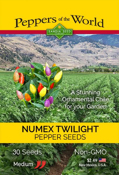 NuMex Twilight Pepper Seeds - Multi-colored ornamental Peppers