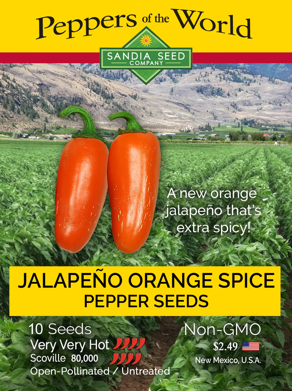 Orange Jalapeno Seeds