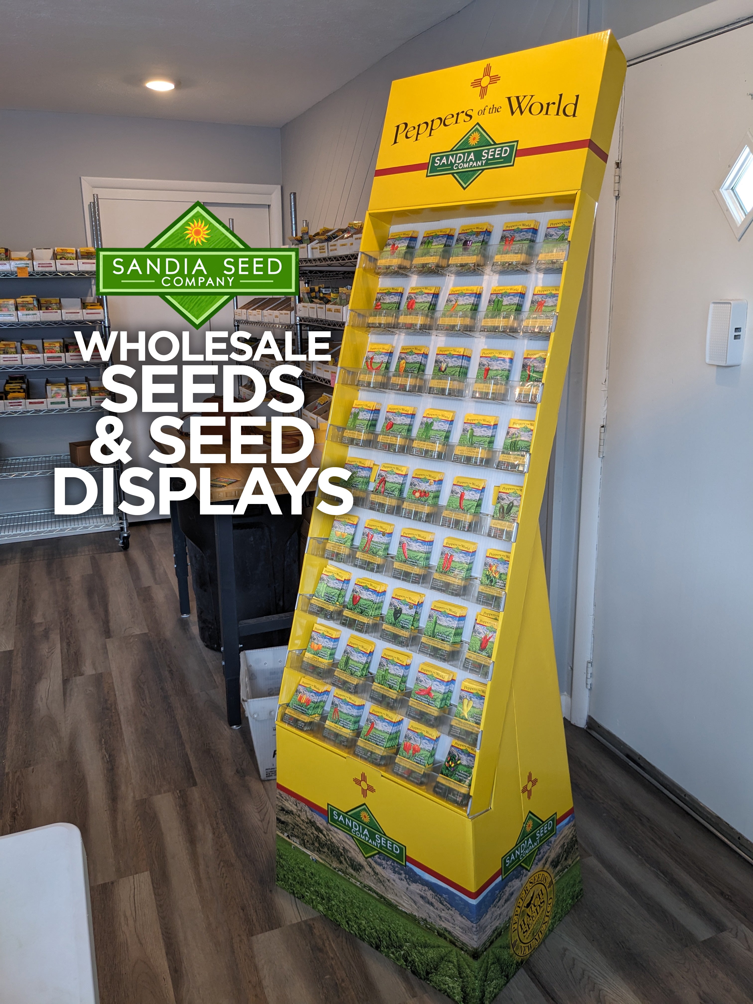 Seed Displays - Peppers of the World - Sandia Seed