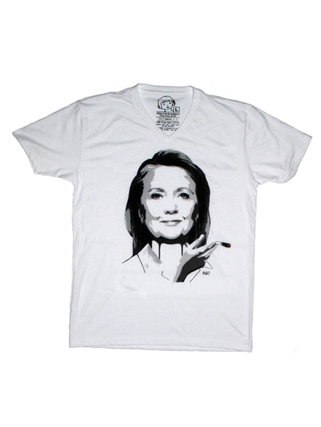Funny Hillary Clinton Smoking Marijuana Joint Shirt