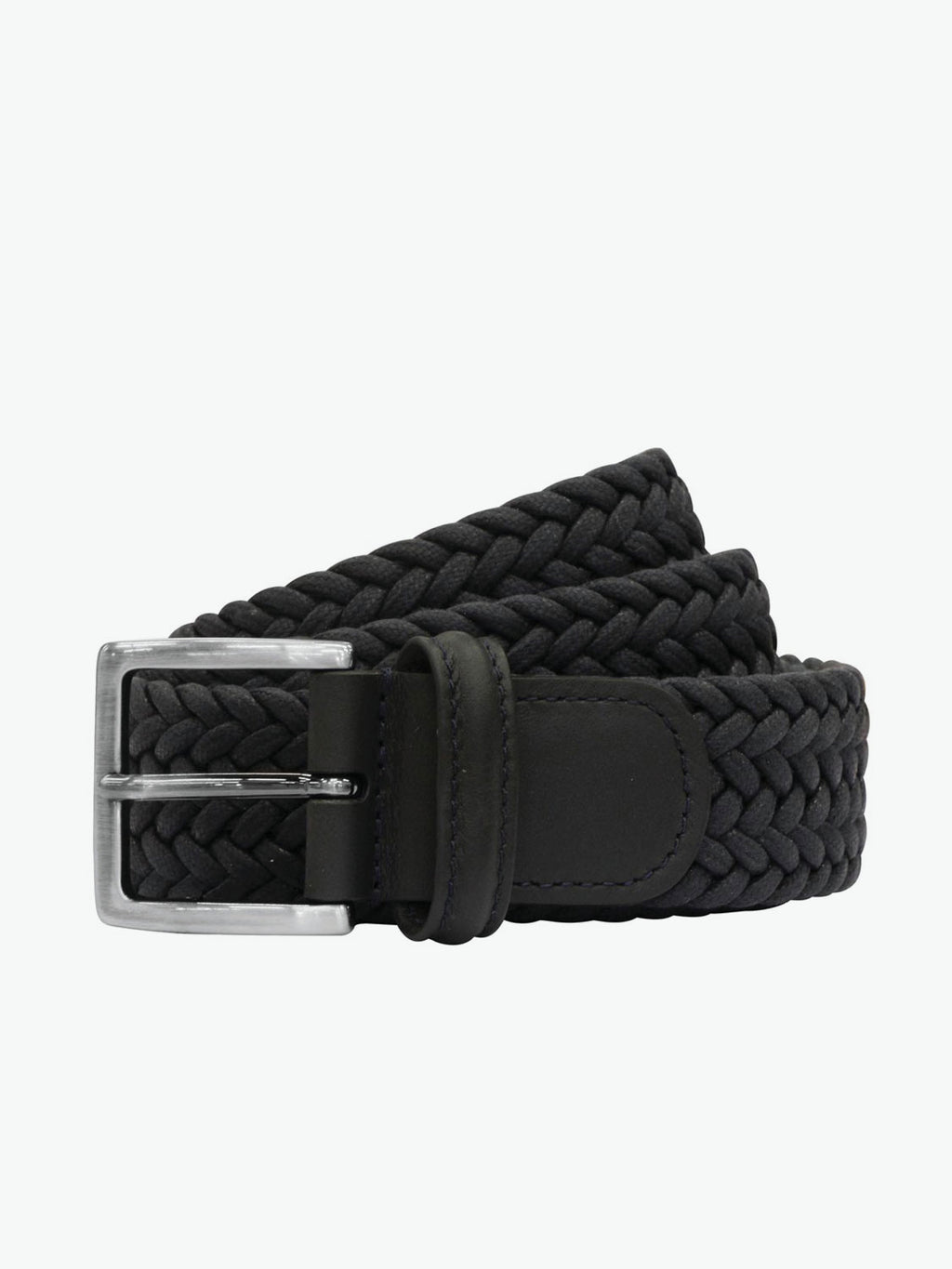 Anderson's Stretch Woven Belt In Navy Mix