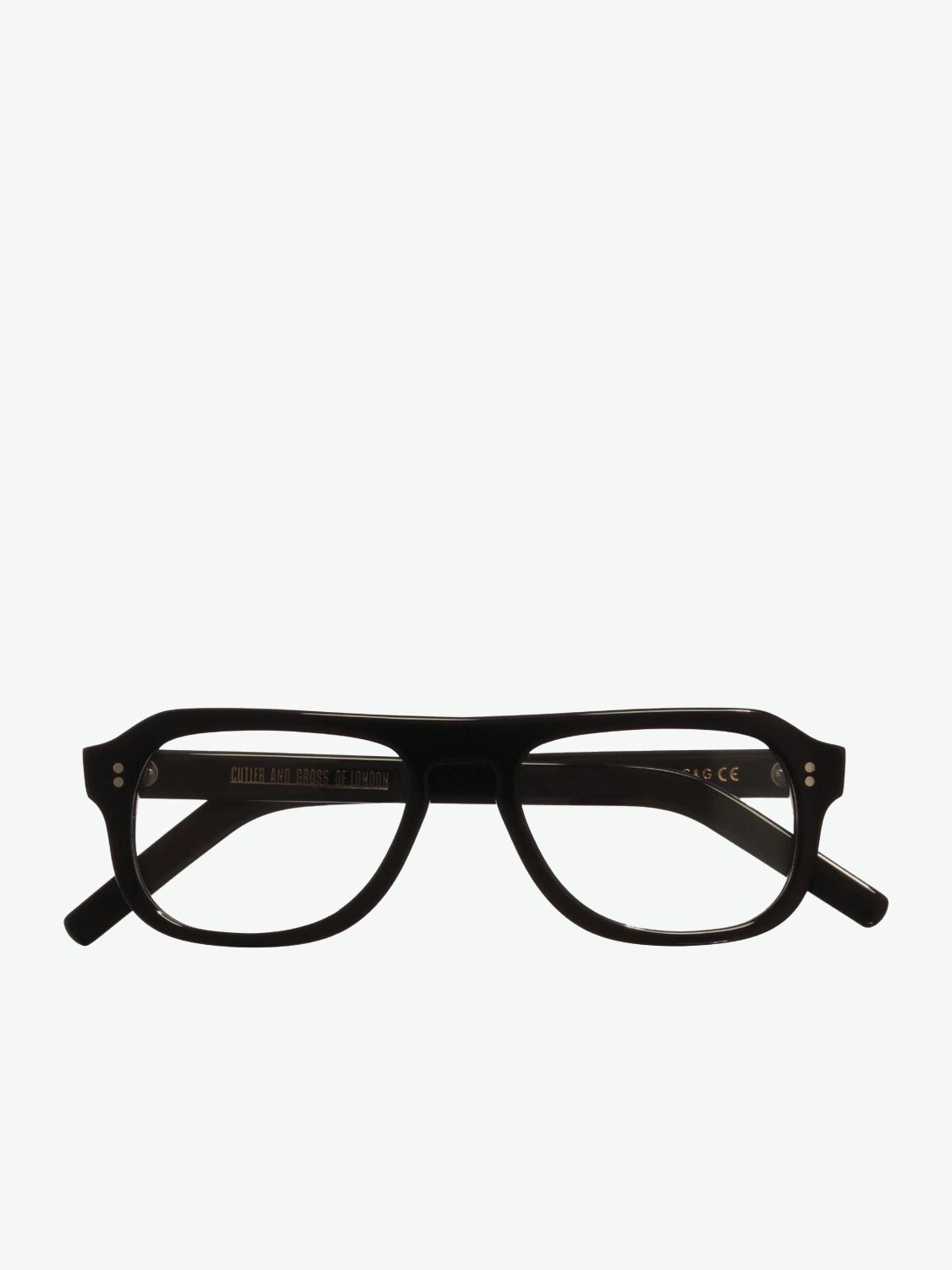 Cutler and Gross 0822 Black Aviator Optical Glasses