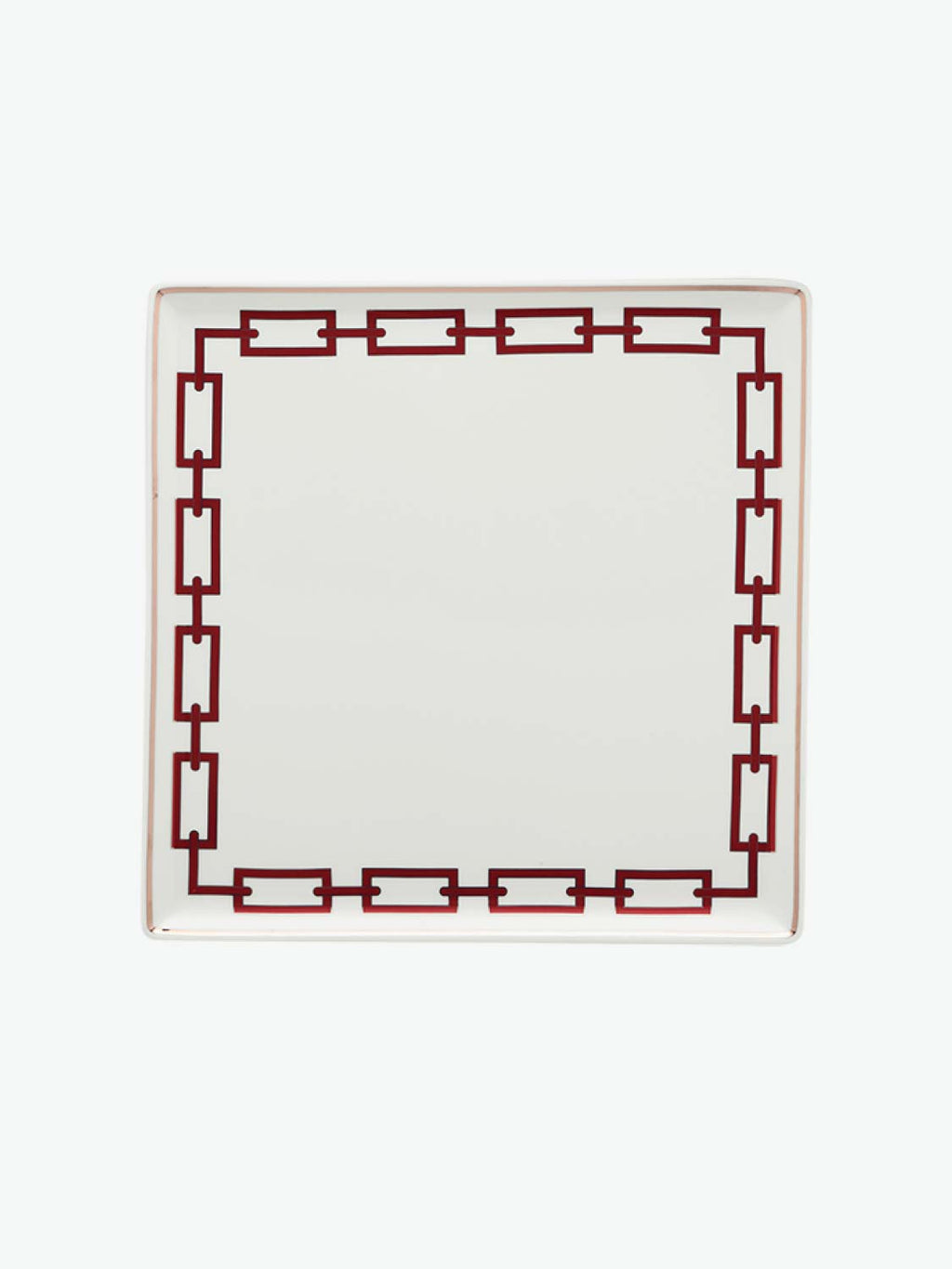 Ginori 1735 Vide Poche Squared Plate Labirinto Nero
