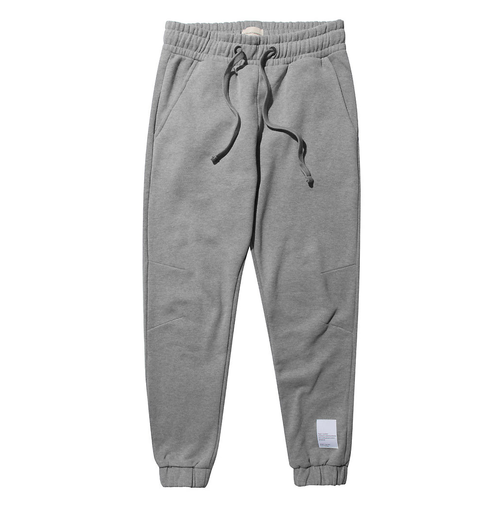 Logomania Regular Fit Cotton Sweatpants Melange Grey