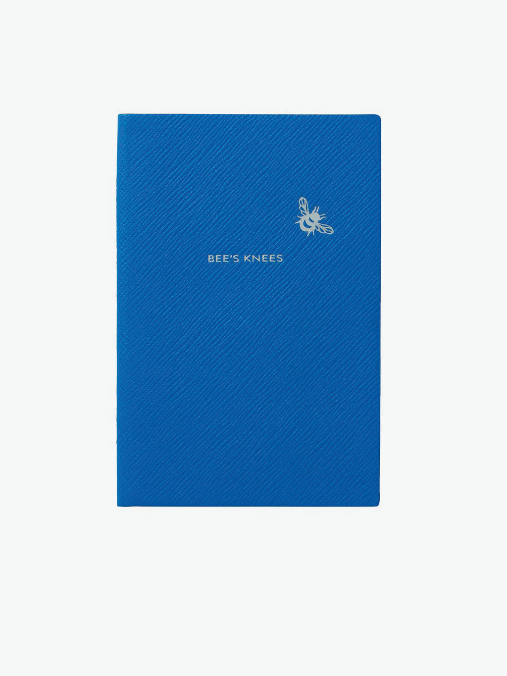 Smythson Panama Inspirations & Ideas Leather Notebook in Nile Blue