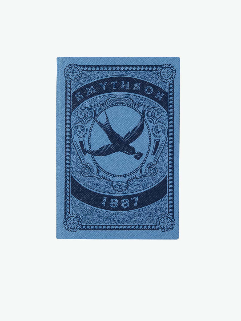 Smythson Panama Inspirations & Ideas Leather Notebook in Nile Blue