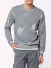 Coated Organic Cotton Sweatshirt Grey | B