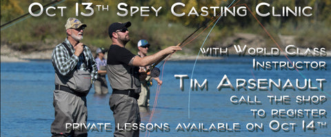 Calgarys Fly Shop Hosts Tim Arsenault for our Fall Spey Casting Clinic