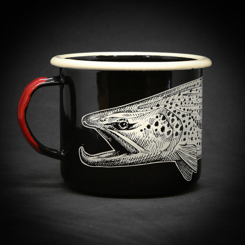 FIELD & STREAM Fine Tackle Fly Fishing Creel Basket Coffee Mug Cup